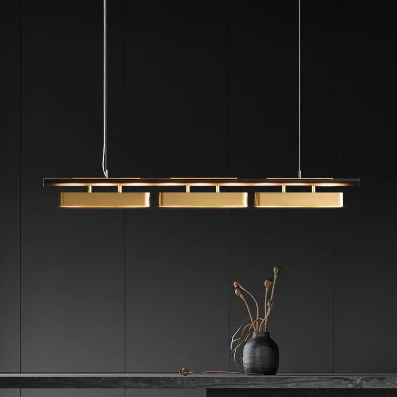 Lustre design LED Fer Forgé Moderne Noir