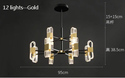 lustre de luxe design pour un éclairage nordique élégant - vue 12 sur 17
