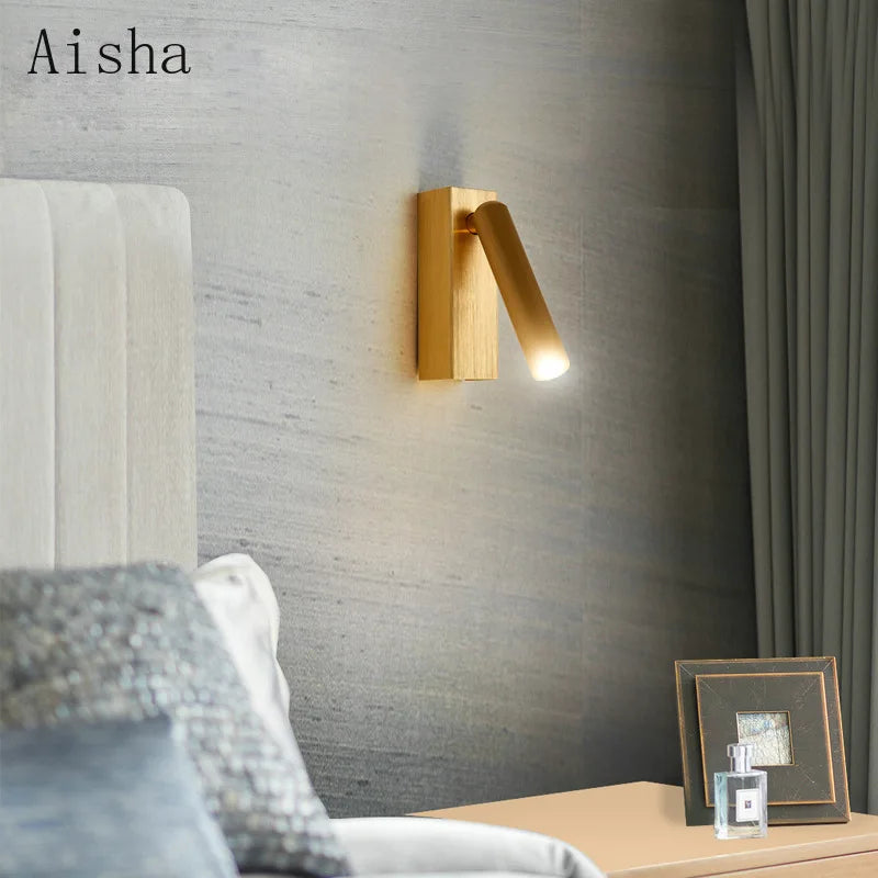 applique murale rotative à led design moderne et minimaliste - vue 3 sur 9