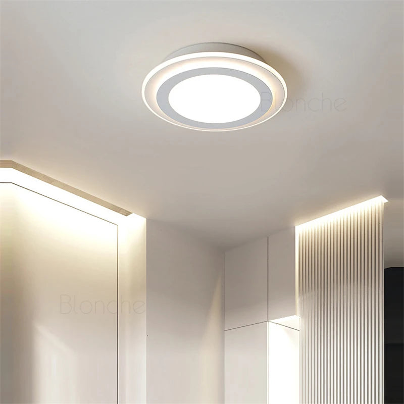 plafonnier nordique moderne à leds acrylique pour décoration intérieure - vue 4 sur 10