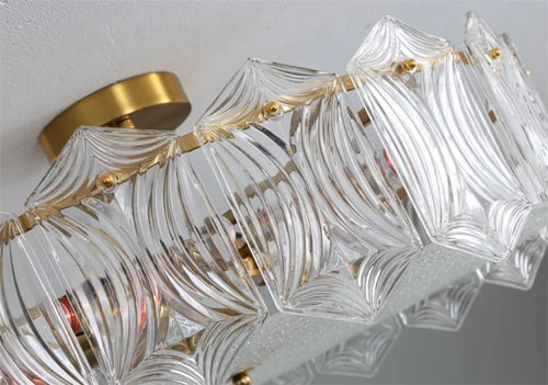 plafonnier en cristal moderne pour éclairage intérieur élégant - vue 6 sur 6