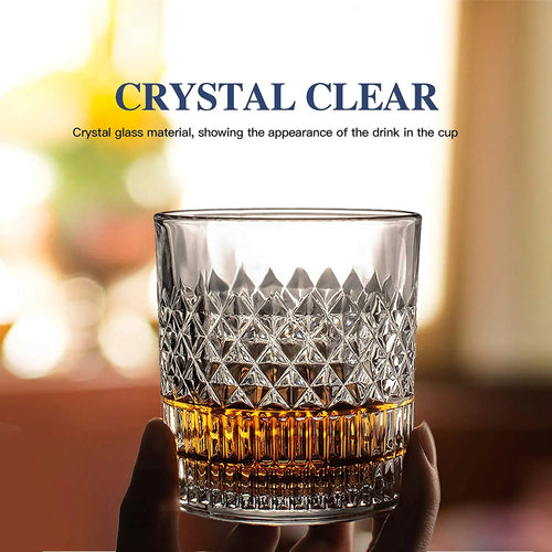 Verres a whisky lot de 4 design texture