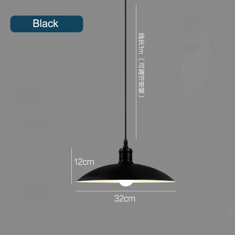 lampes suspendues vintage en fer forgé pour restaurant loft - vue 8 sur 10