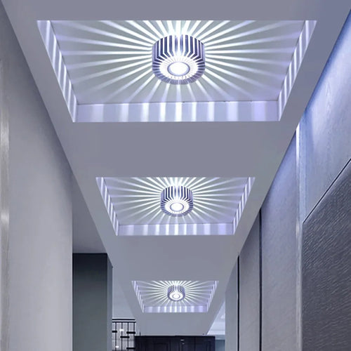 plafond moderne avec lampe encastrée led artly créative - vue 2 sur 13