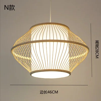lustre en bambou style zen pour ambiance relaxante - vue 11 sur 29