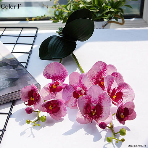 orchidée en latex luxe pour décoration mariage et événements - vue 18 sur 26