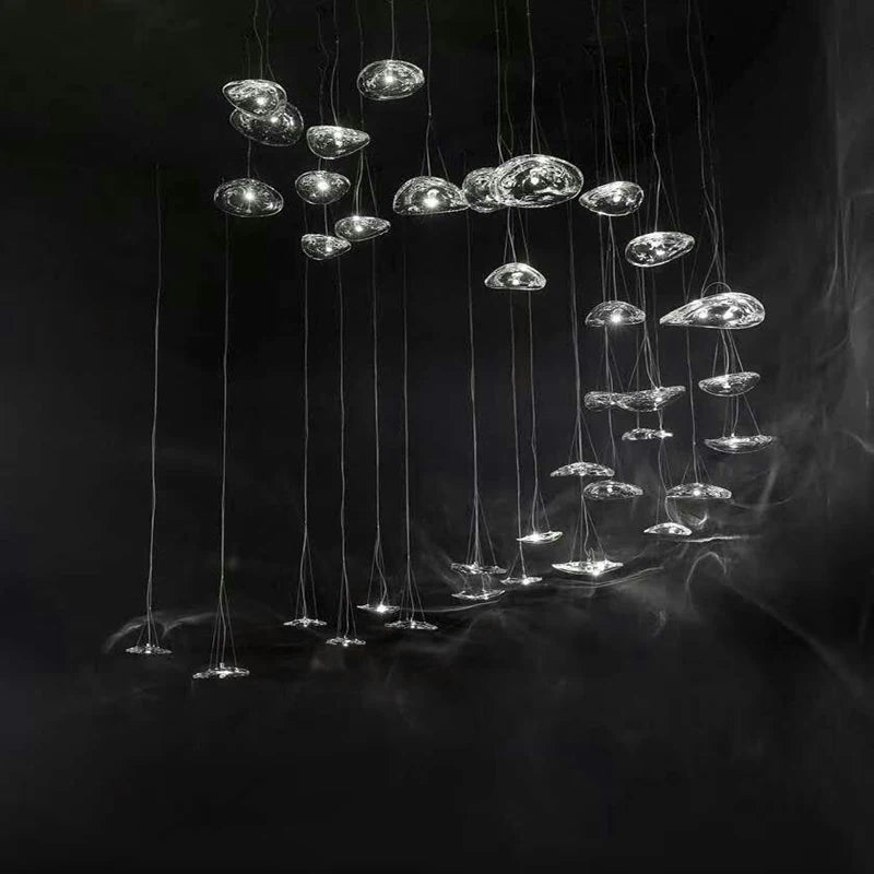 Suspension en verre de styliste