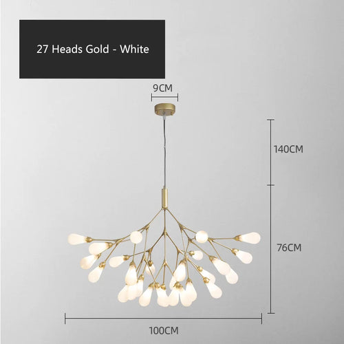 lustre luciole design post-moderne pour intérieur élégant et créatif - vue 24 sur 23