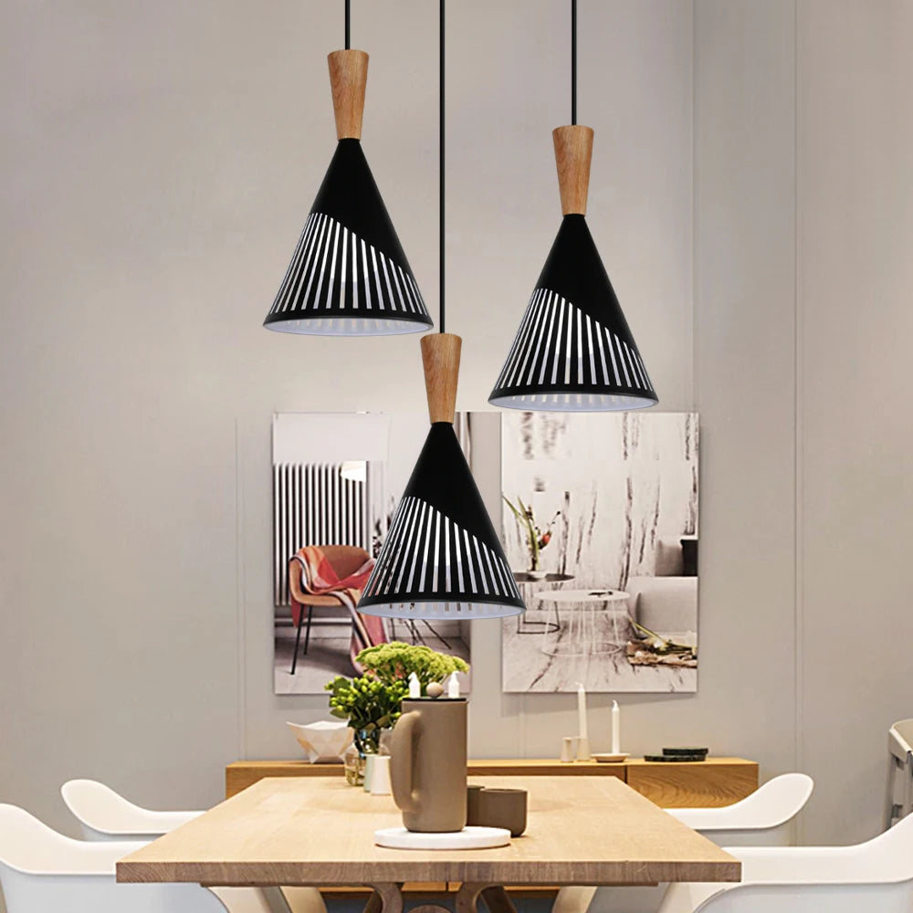 suspension loft vintage avec abat-jour industriel moderne