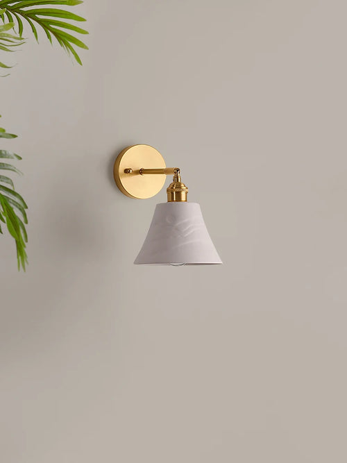 applique murale en céramique et cuivre design nordique luxe - vue 4 sur 6