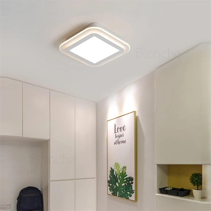 plafonnier nordique moderne à leds acrylique pour décoration intérieure - vue 6 sur 10