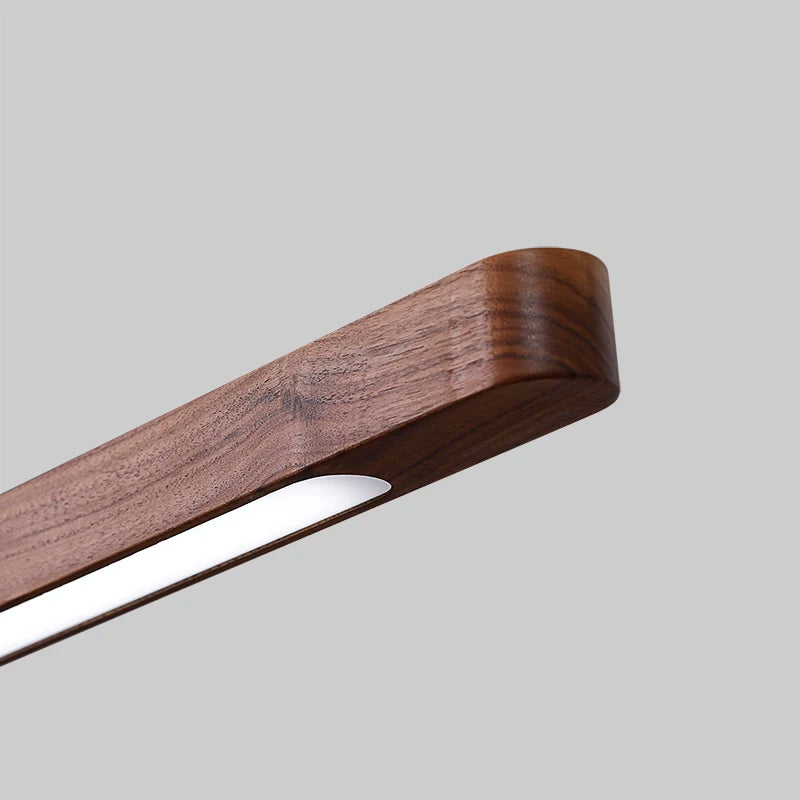 suspension en bois avec lumière led pour table à manger - vue 3 sur 10