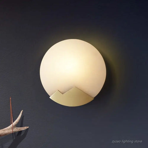 appliques murales en marbre et cuivre pour décoration intérieure - vue 3 sur 7