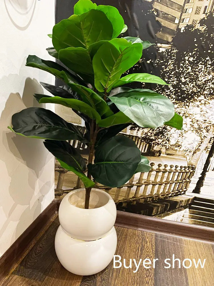branche de ficus artificielle pour décoration automnale tropicale - vue 9 sur 10