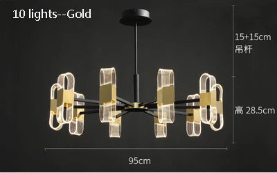 lustre de luxe design pour un éclairage nordique élégant - vue 13 sur 17