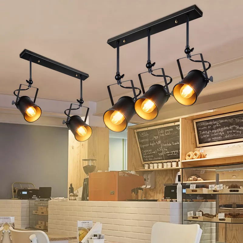 Nouvelle suspension industrielle Vintage Loft suspension projecteurs Suspension américaine lampe à LED Restaurant café bar décoration