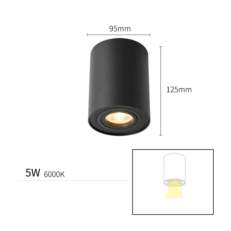projecteurs led cob foco spot plafond rail lumières spot maison magasin - vue 11 sur 12