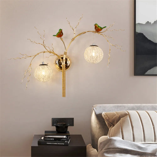 applique murale art déco en aluminium pour éclairage romantique - vue 2 sur 11