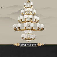 lustre chinois grande taille pour décoration d'intérieur élégant