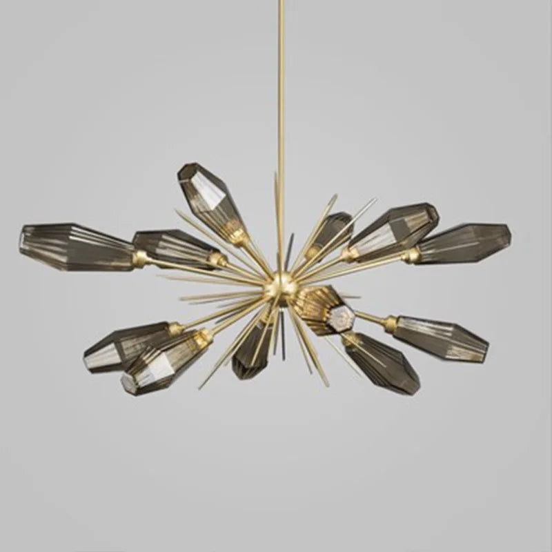 lustre créatif en verre design moderne et artistique - vue 5 sur 8