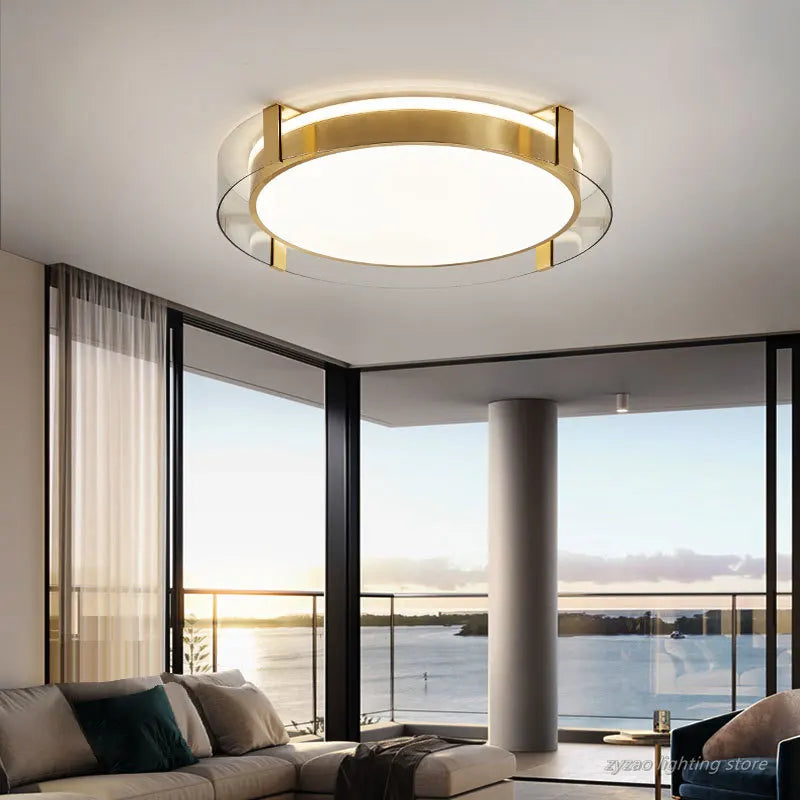 plafonnier nordique simple rond design moderne luxueux