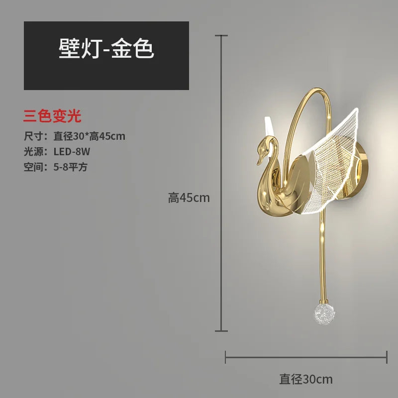applique murale led nordique design luxe pour intérieur élégant - vue 8 sur 8
