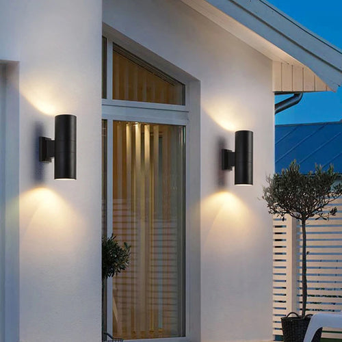 applique murale extérieure double tête en aluminium - vue 4 sur 16