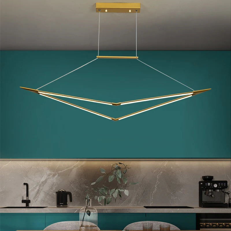 suspension led moderne dimmable pour un éclairage élégant - vue 3 sur 15