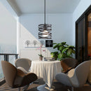 lampe suspendue spirale led tourbillon moderne vintage