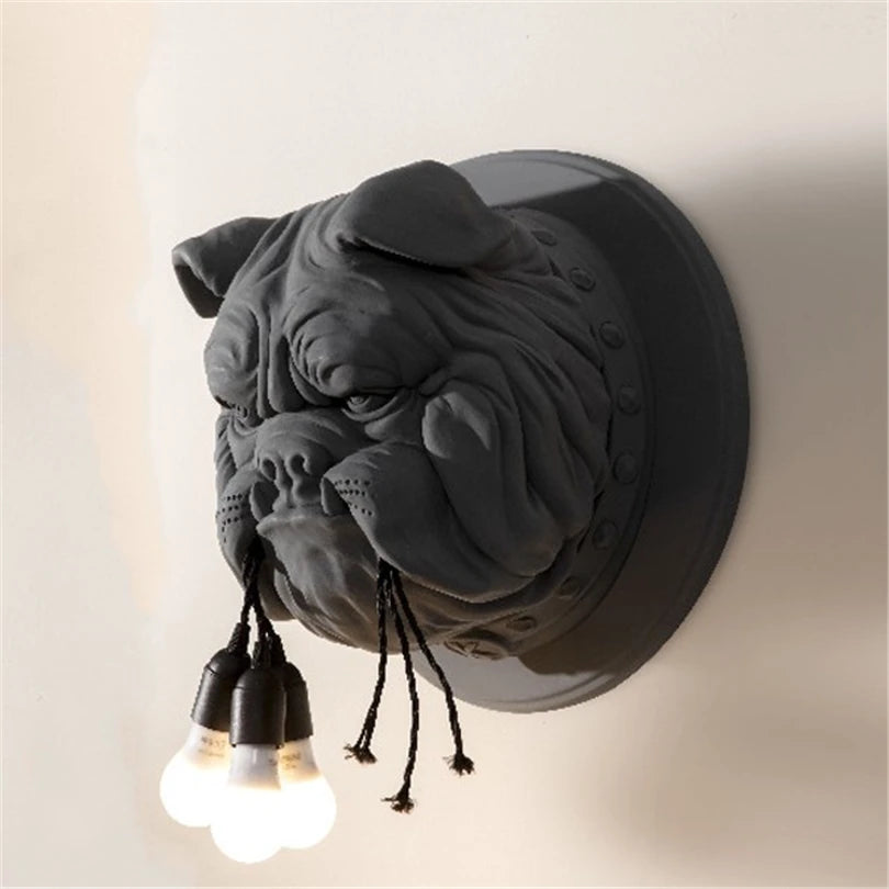 applique murale en forme de chien pour décoration personnalisée