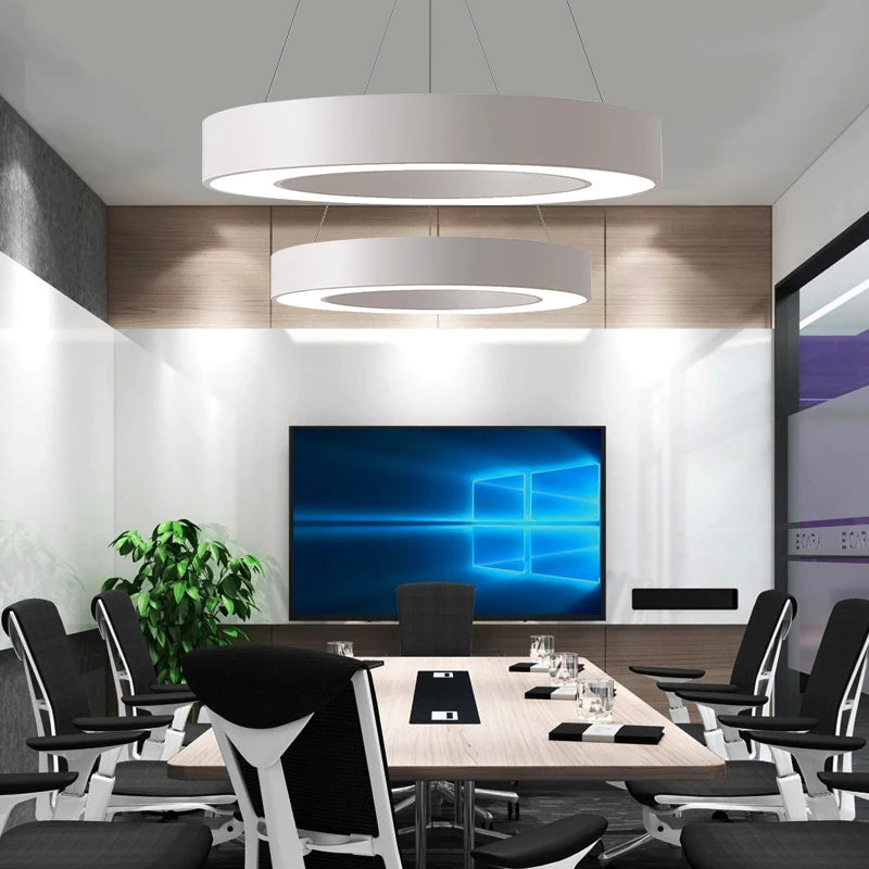 suspension lumière led en métal minimaliste suspendue