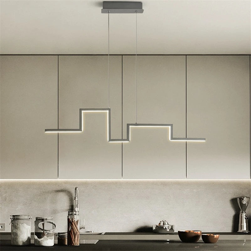 lustre géométrique post-moderne nordique led pour restaurant