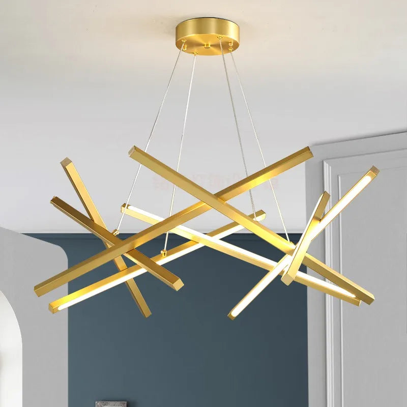 lustre led moderne design minimaliste pour intérieur élégant - vue 3 sur 10
