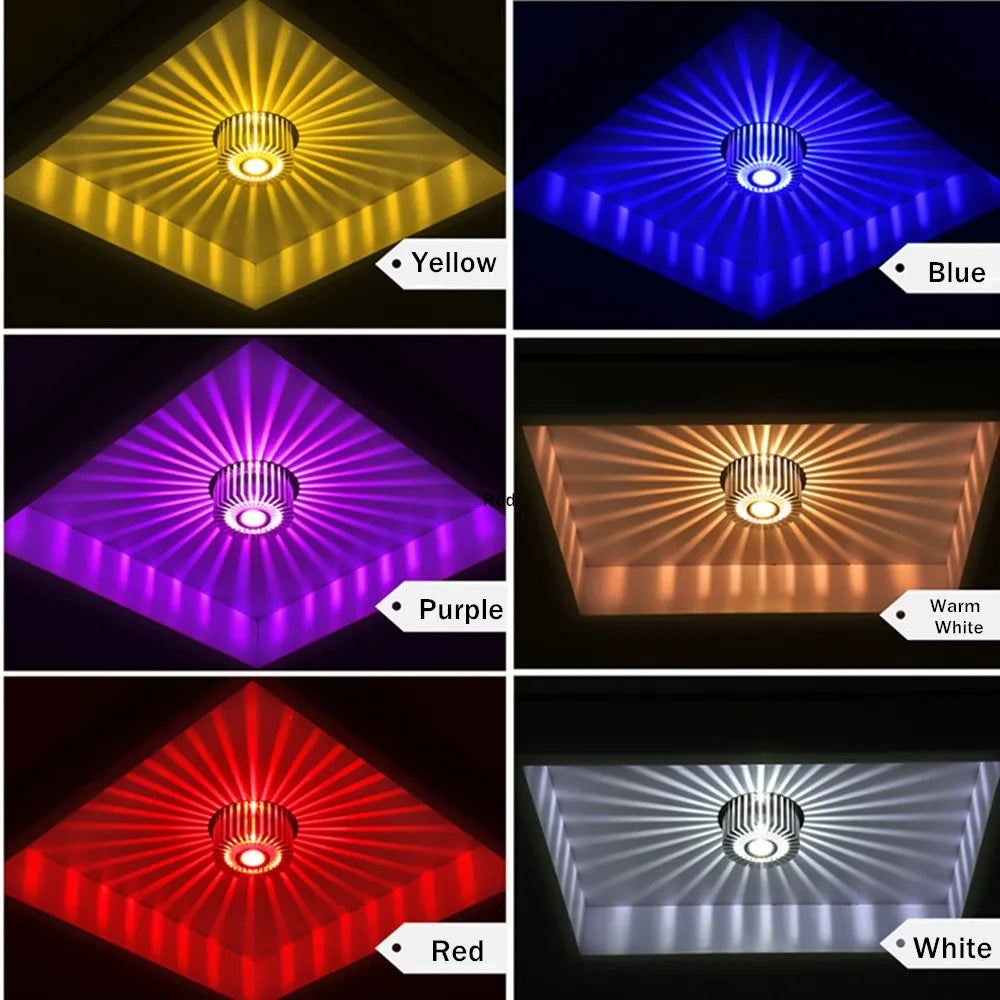 plafond moderne avec lampe encastrée led artly créative - vue 6 sur 13