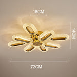 Plafonnier moderne LED en cristal ovale Marvona