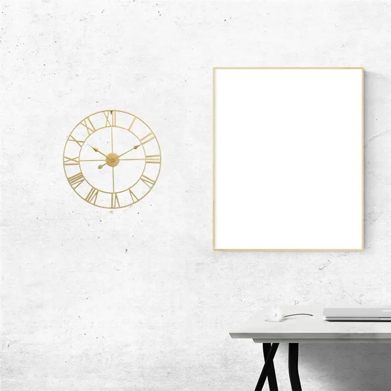 horloge murale silencieuse en fer décoration simple pour la maison - vue 5 sur 9