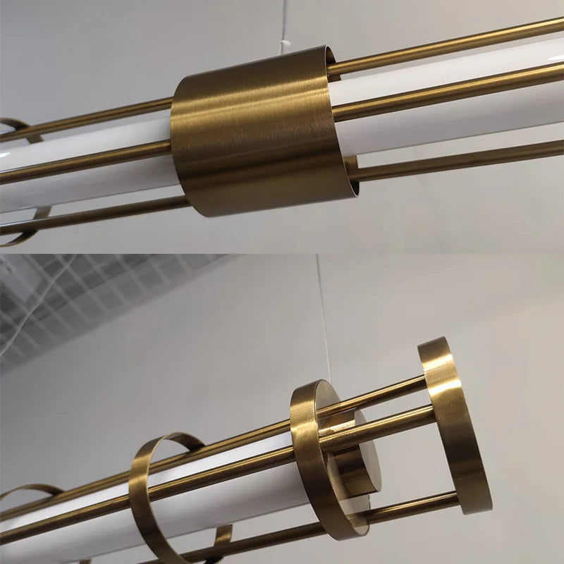 Lustre design led moderne créative style loft rétro - vue 7 sur 10