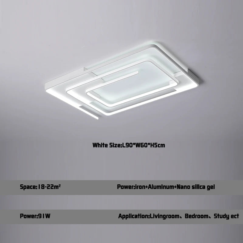 plafonnier led moderne minimaliste d'art nordique créatif et chaleureux