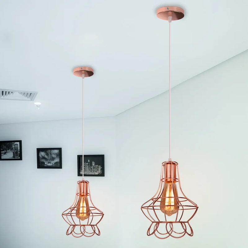 Rétro Vintage industriel Loft lampes suspendues E27 LED lampe suspendue décor à la maison salon chambre cuisine Luminaire Suspendu