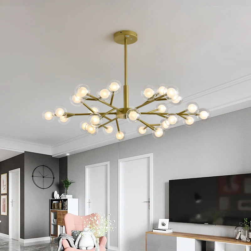 lustre moléculaire nordique design pour intérieur élégant