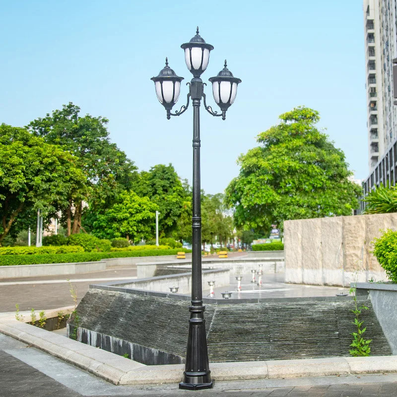 lampe d'extérieur rétro européenne pour jardin et parc - vue 11 sur 10