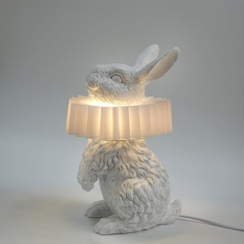 Lampe de table en forme de lapin pour chambre à coucher