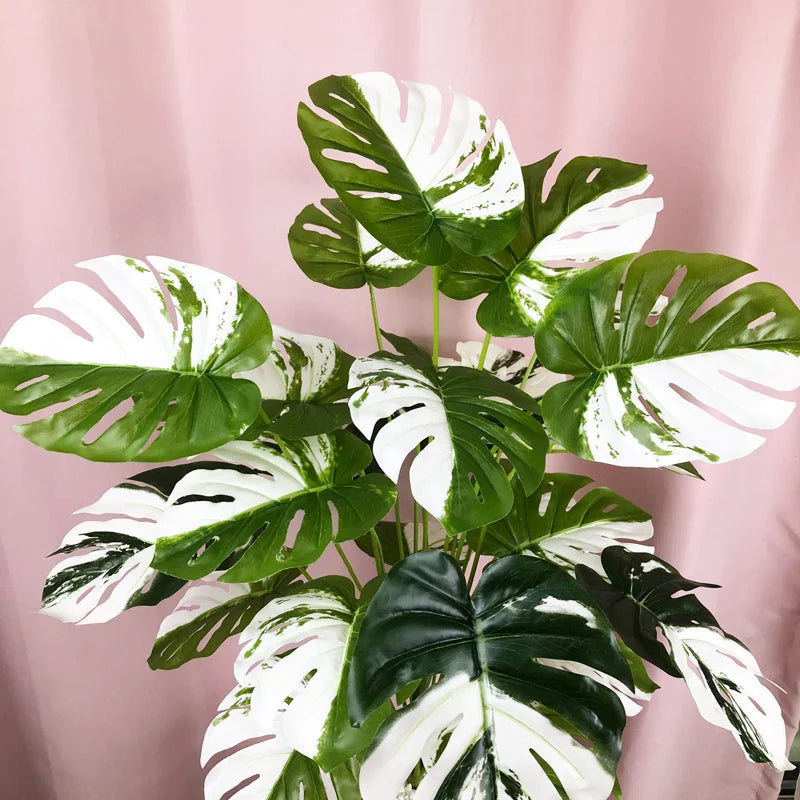 plantes artificielles bonsaï monstera palmier décoration intérieure et extérieure - vue 3 sur 10