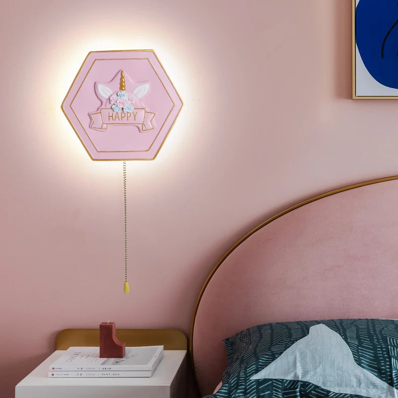 applique murale hexagonale princesse astronaute - vue 5 sur 13