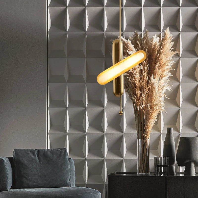 Postmodern doré Art déco doré fer verre Lustre éclairage Lustre Suspension Luminaire Lampen pour salle à manger - vue 6 sur 12