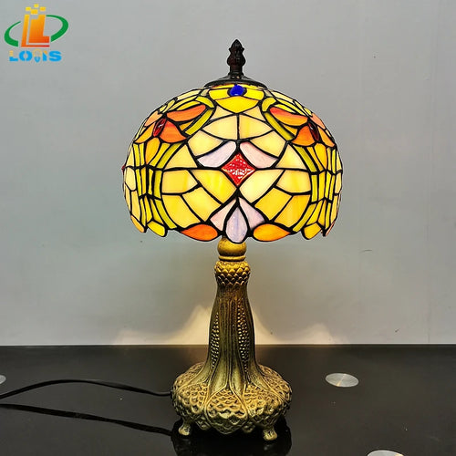 lampe à poser style tiffany pour éclairage décoratif intérieur - vue 3 sur 6