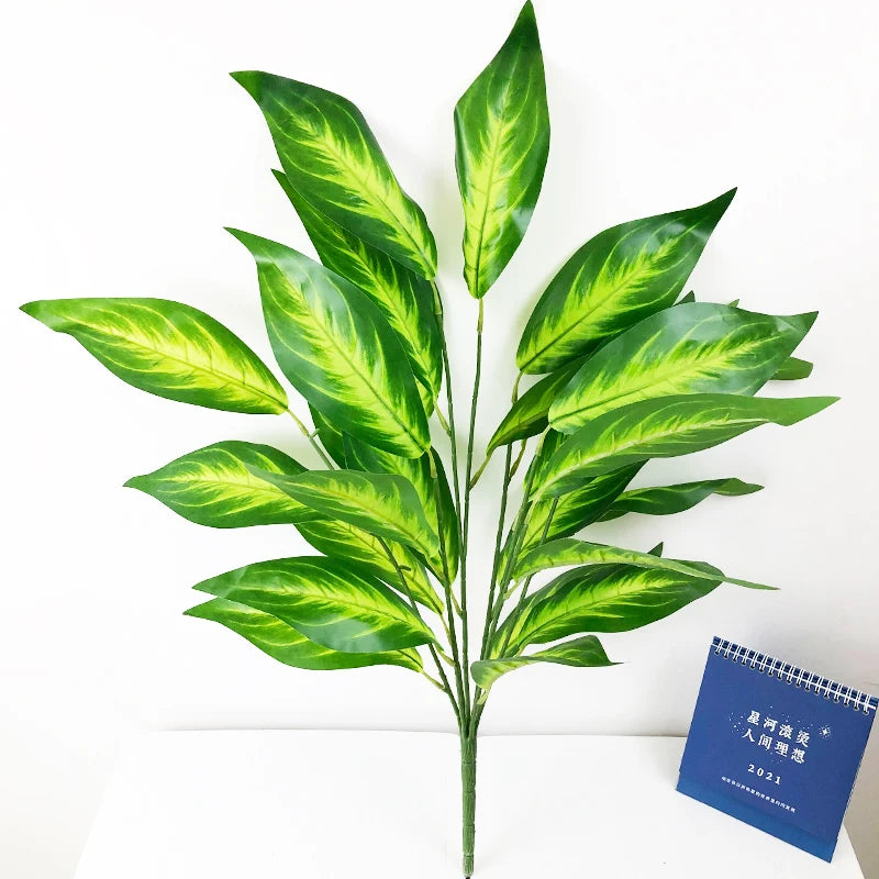 grande plante tropicale artificielle avec feuilles pour décoration intérieure - vue 7 sur 13