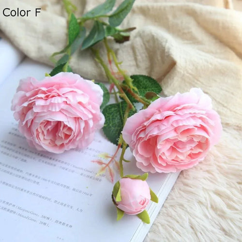 têtes de rose en soie artificielle pour décoration mariage et fête - vue 8 sur 16