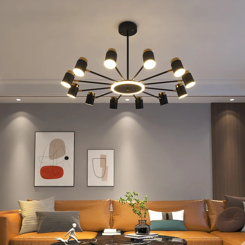 lustre nordique moderne pour éclairage intérieur décoratif - vue 6 sur 11