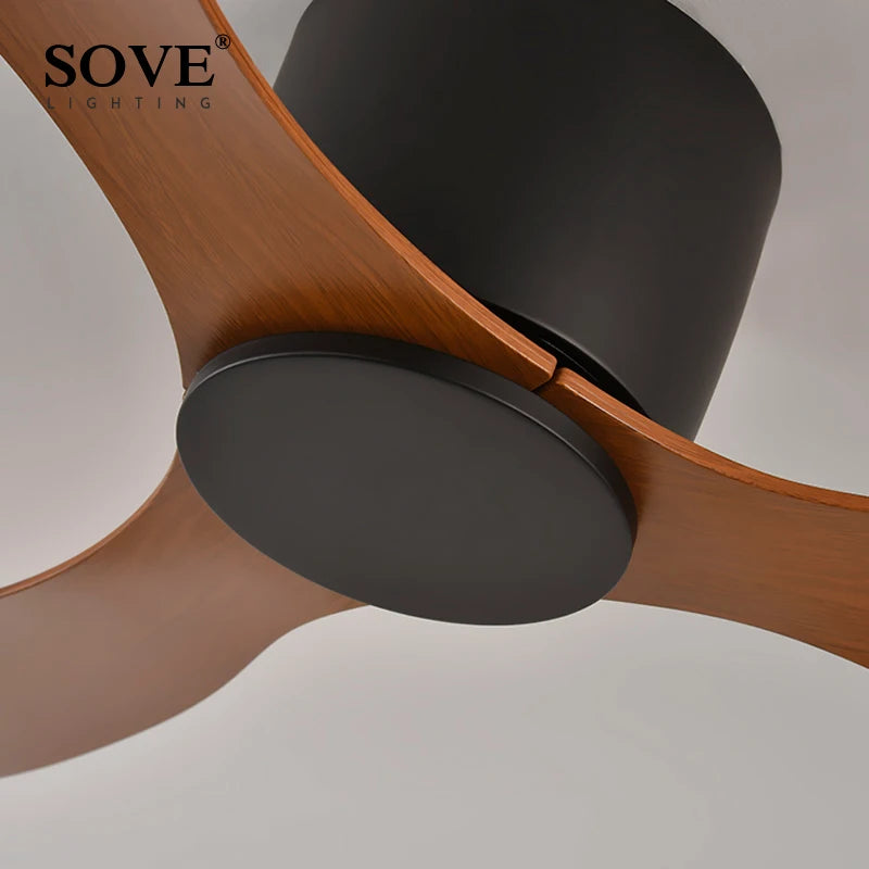 SOVE moderne noir blanc plancher bas moteur à courant continu 30W ventilateurs de plafond avec télécommande ventilateur de plafond Simple sans lumière ventilateur de maison 220V - vue 7 sur 14